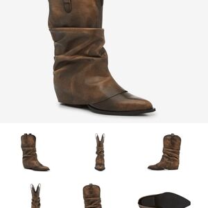Brown Leather Women's Boots